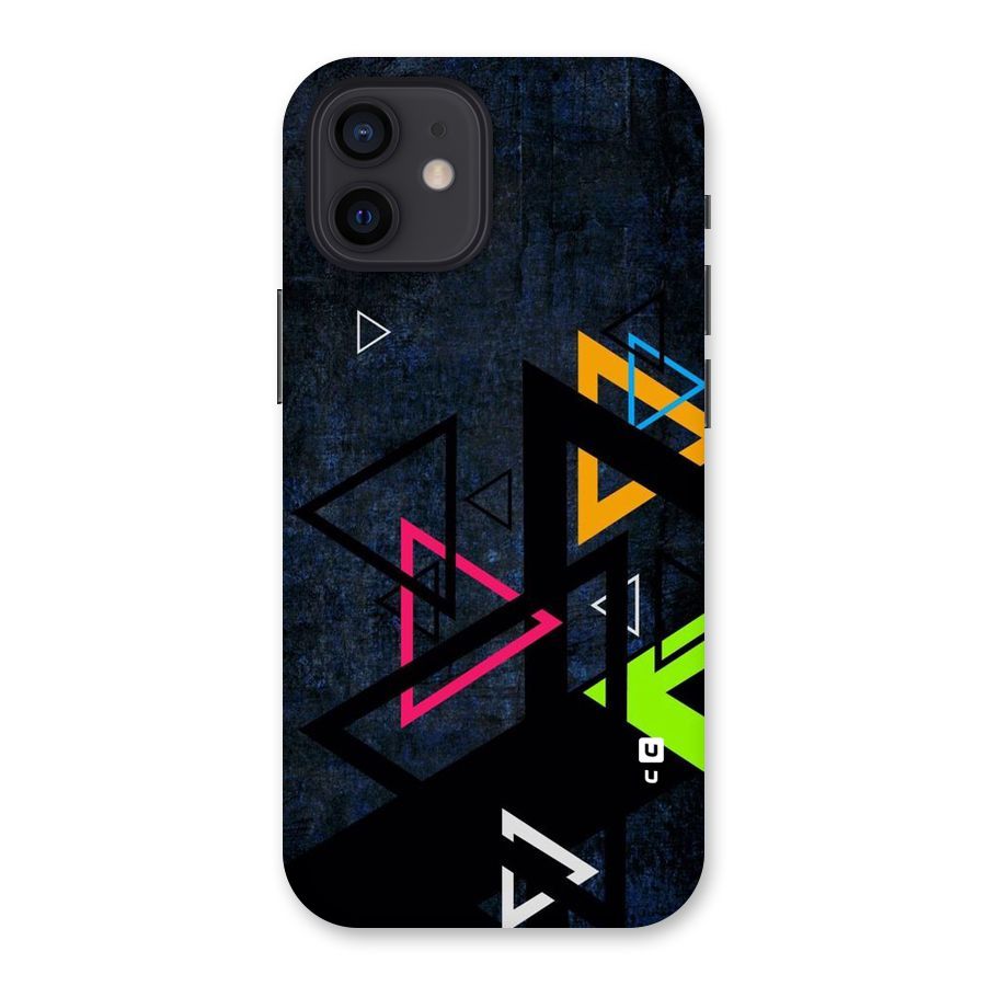 Coloured Triangles Back Case for iPhone 12