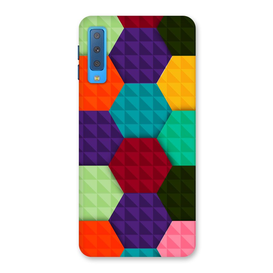 Colourful Abstract Back Case for Galaxy A7 (2018)