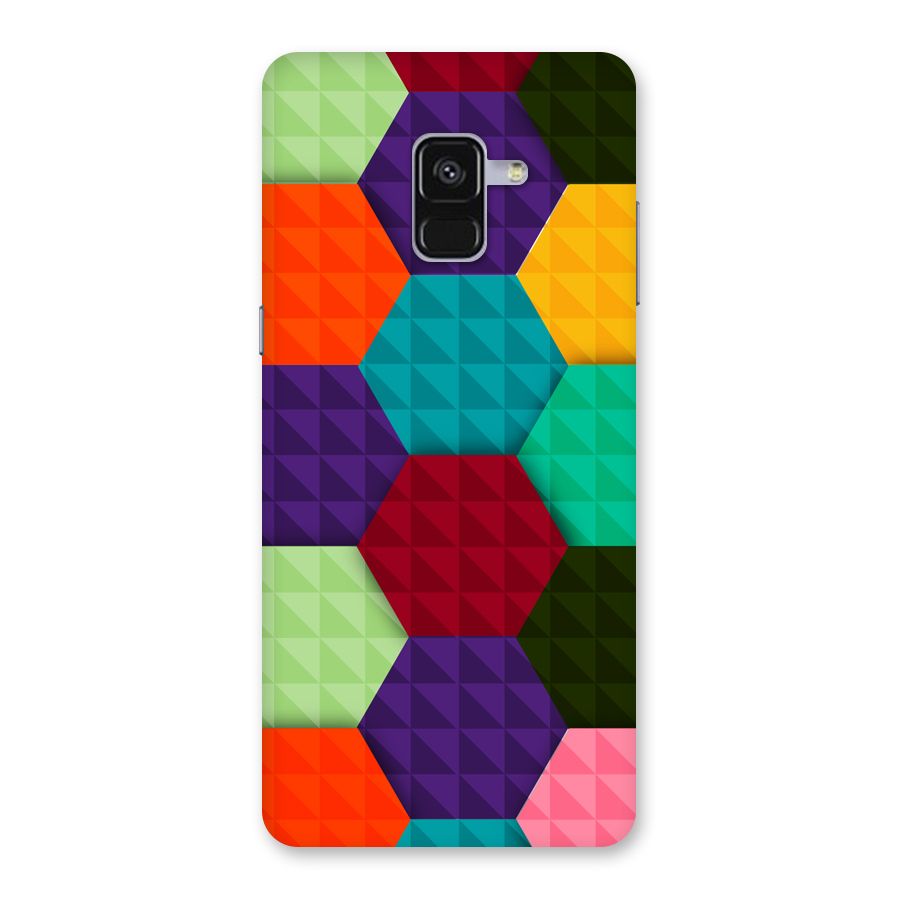 Colourful Abstract Back Case for Galaxy A8 Plus