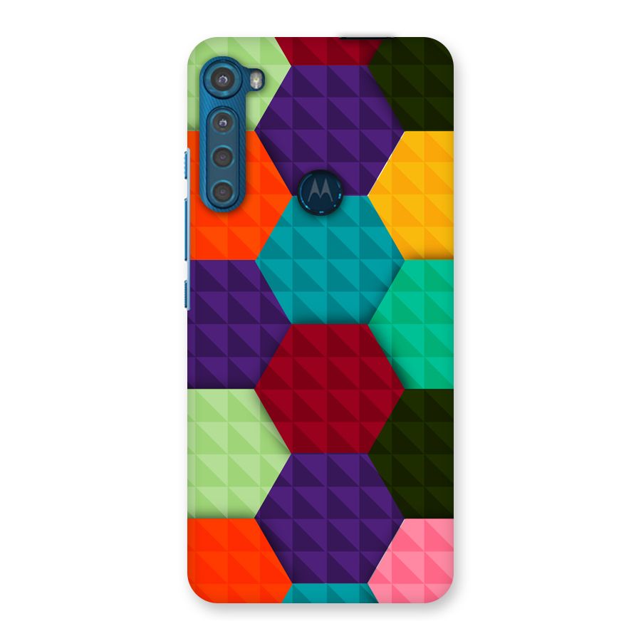 Colourful Abstract Back Case for Motorola One Fusion Plus