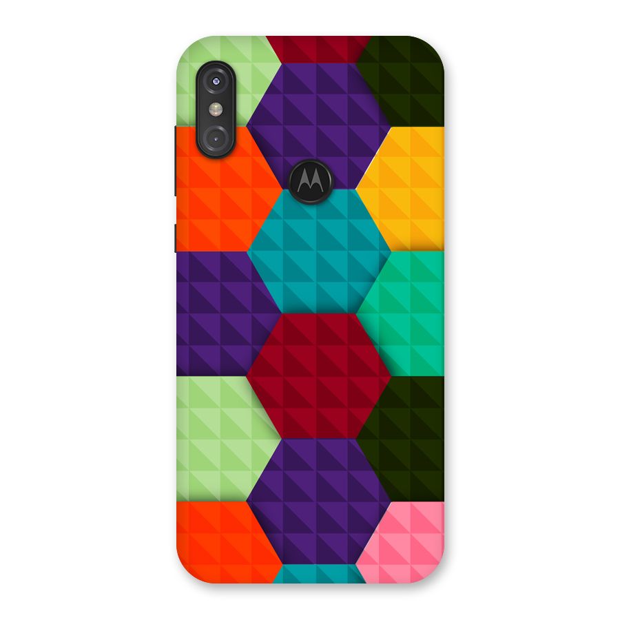 Colourful Abstract Back Case for Motorola One Power