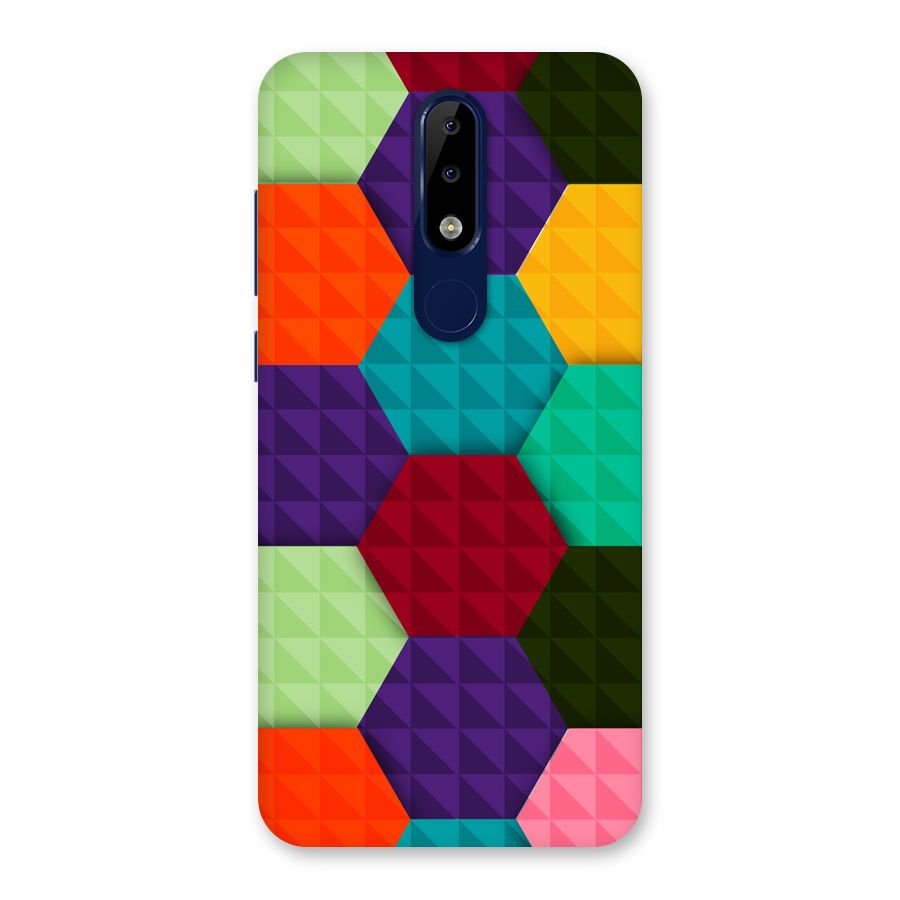 Colourful Abstract Back Case for Nokia 5.1 Plus