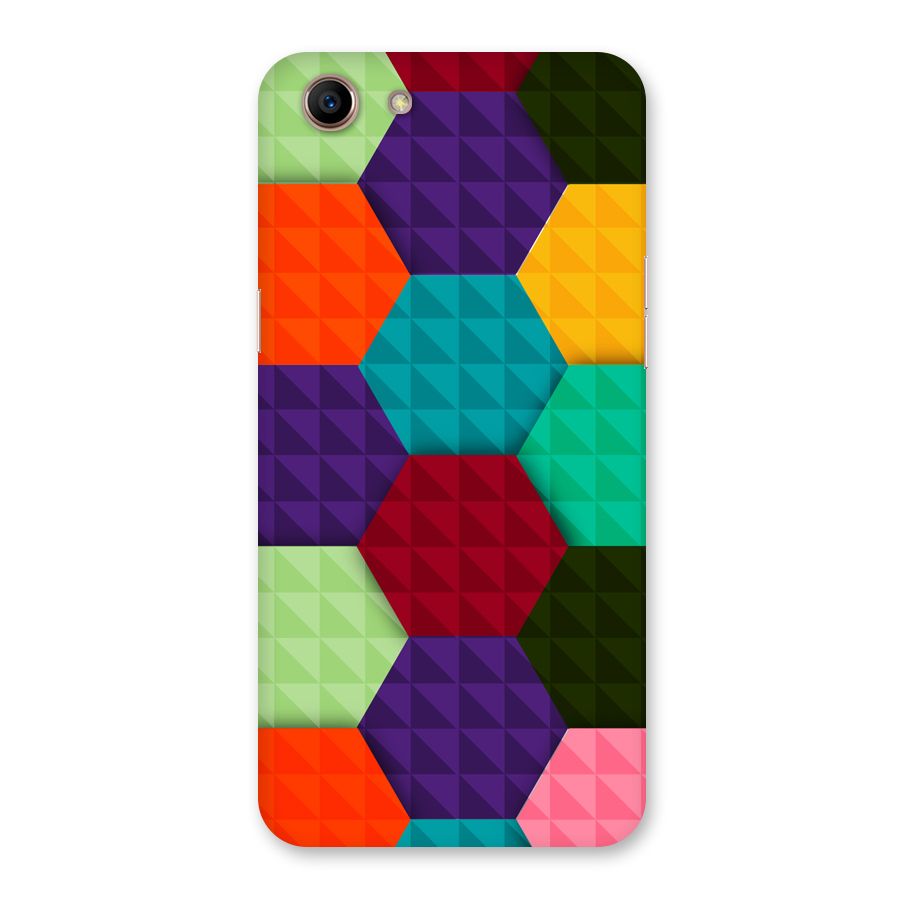 Colourful Abstract Back Case for Oppo A83 (2018)