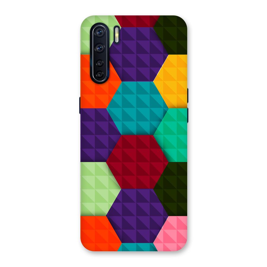 Colourful Abstract Back Case for Oppo F15