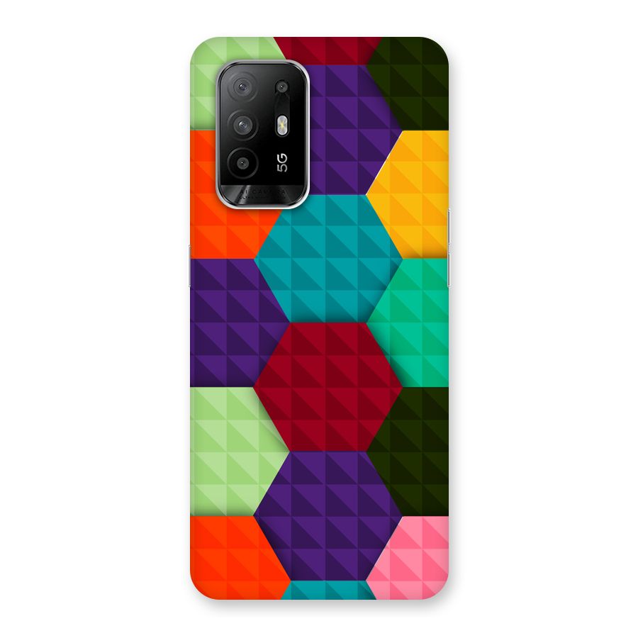 Colourful Abstract Back Case for Oppo F19 Pro Plus 5G