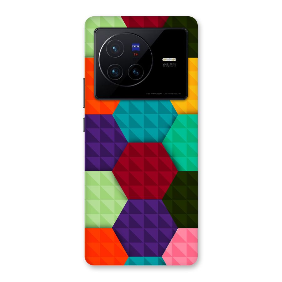 Colourful Abstract Back Case for Vivo X80