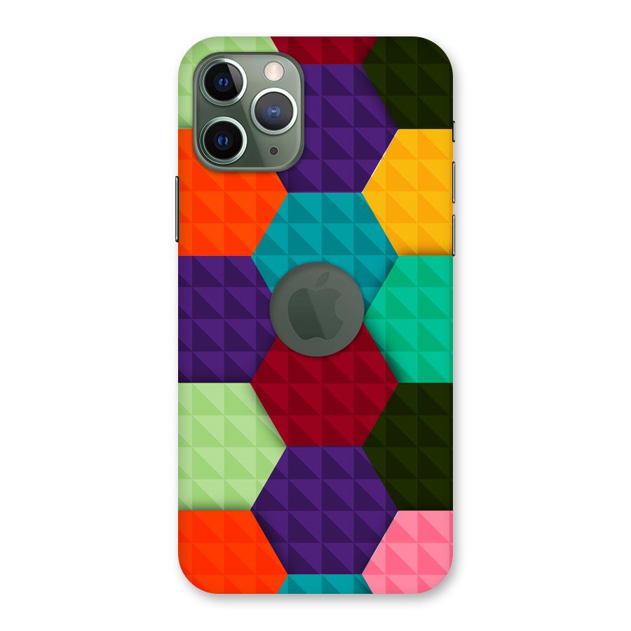 Colourful Abstract Back Case for iPhone 11 Pro Logo  Cut