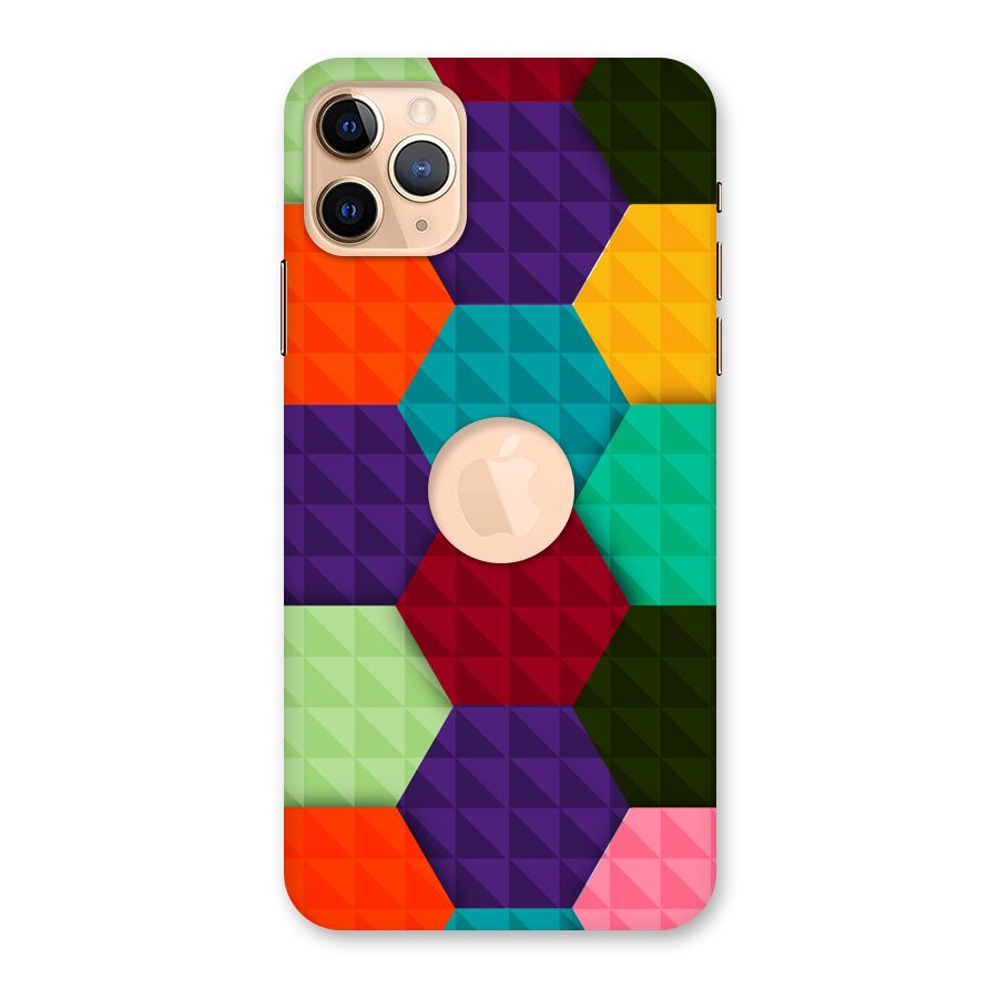 Colourful Abstract Back Case for iPhone 11 Pro Max Logo Cut