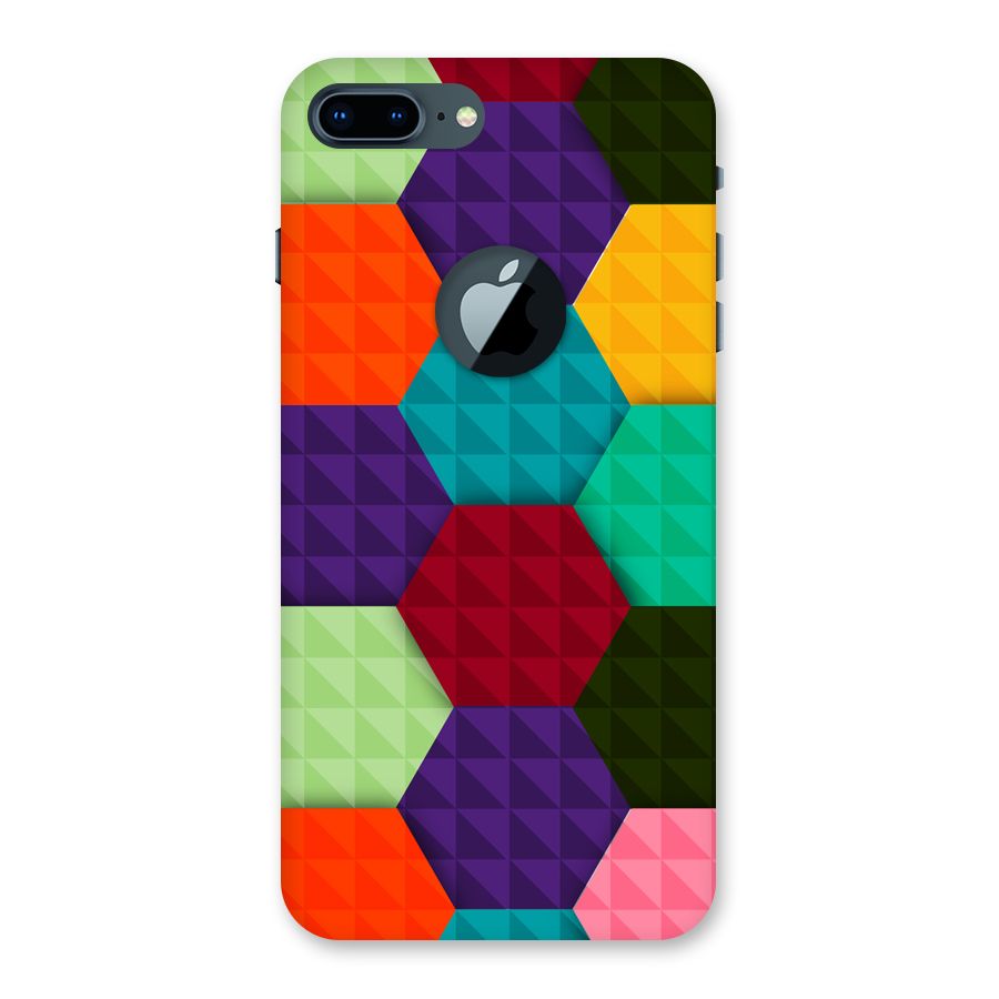 Colourful Abstract Back Case for iPhone 7 Plus Logo Cut