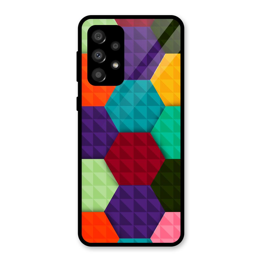 Colourful Abstract Glass Back Case for Galaxy A32