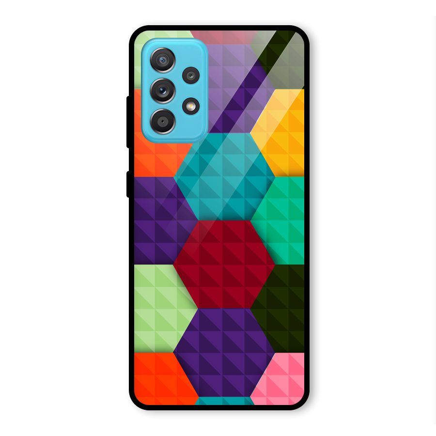 Colourful Abstract Glass Back Case for Galaxy A52