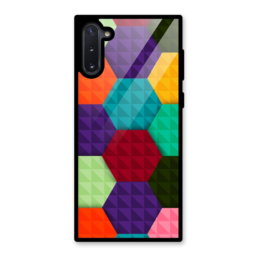 Colourful Abstract Glass Back Case for Galaxy Note 10