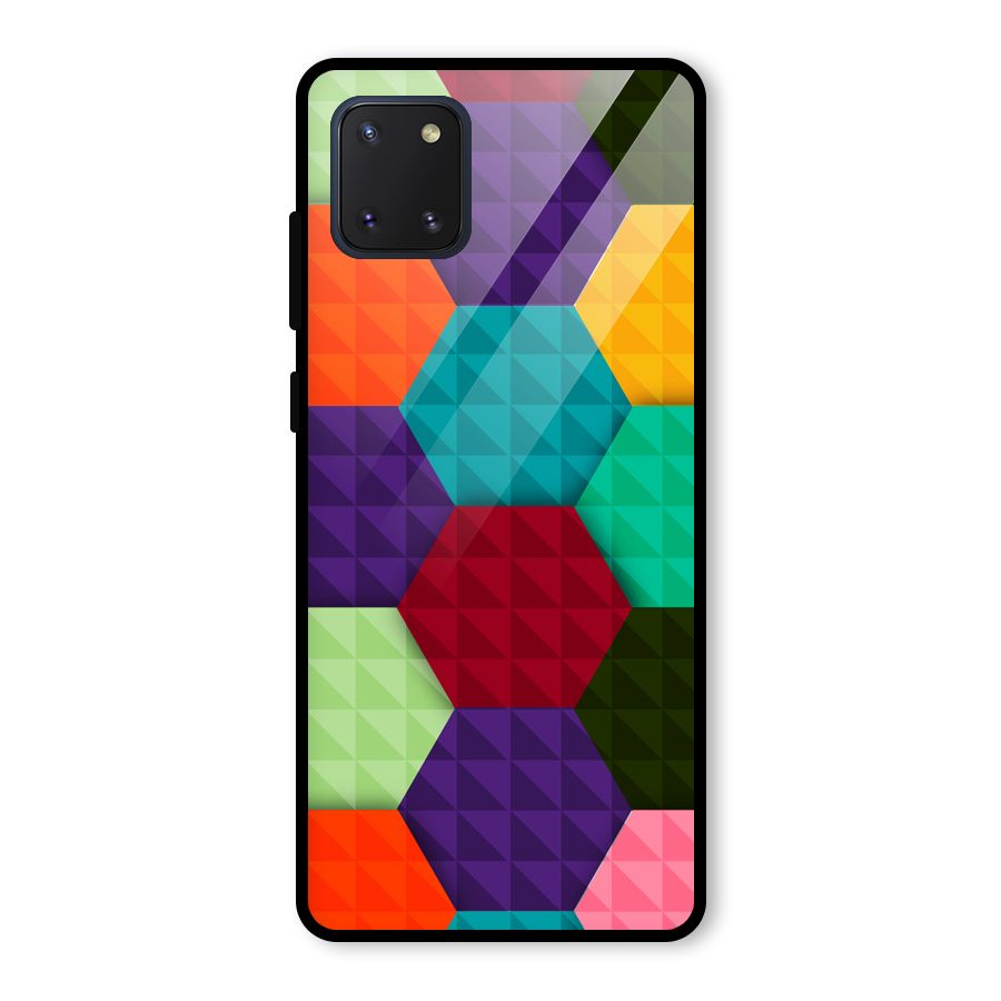 Colourful Abstract Glass Back Case for Galaxy Note 10 Lite