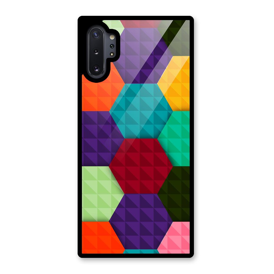 Colourful Abstract Glass Back Case for Galaxy Note 10 Plus