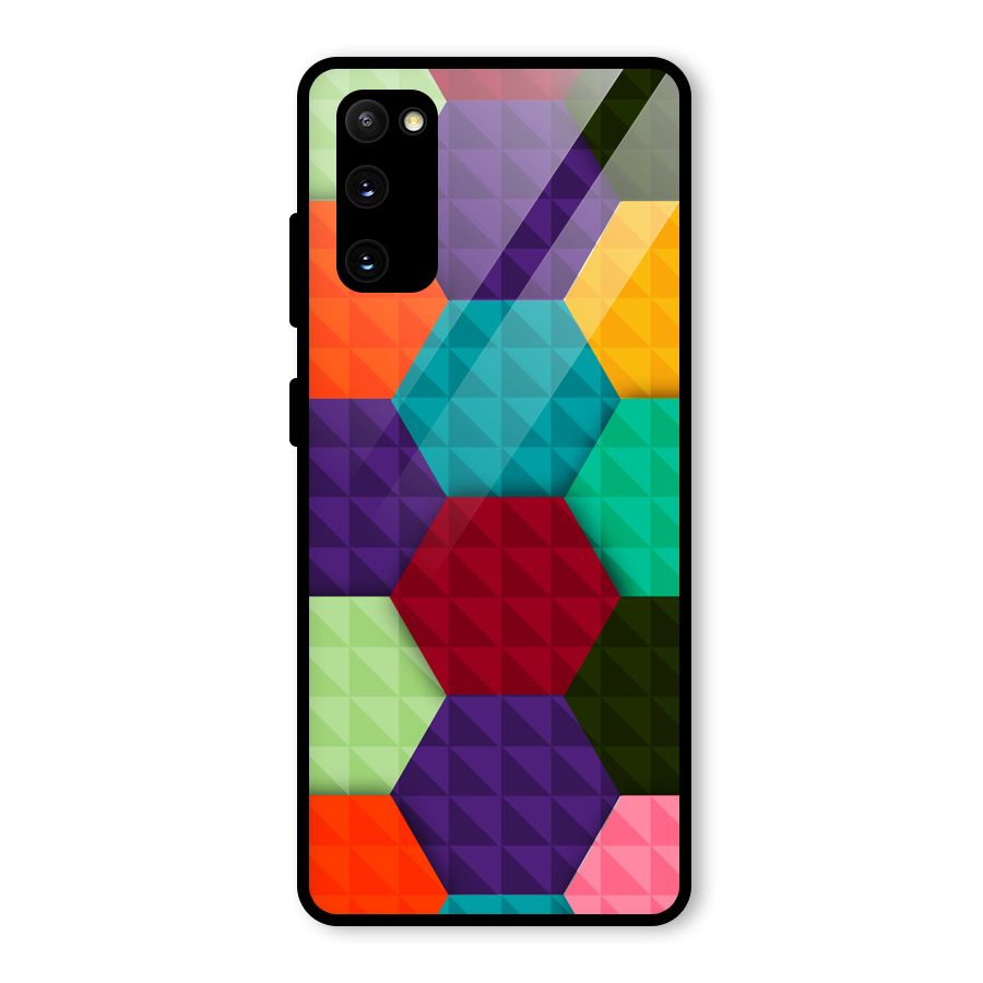 Colourful Abstract Glass Back Case for Galaxy S20 FE 5G