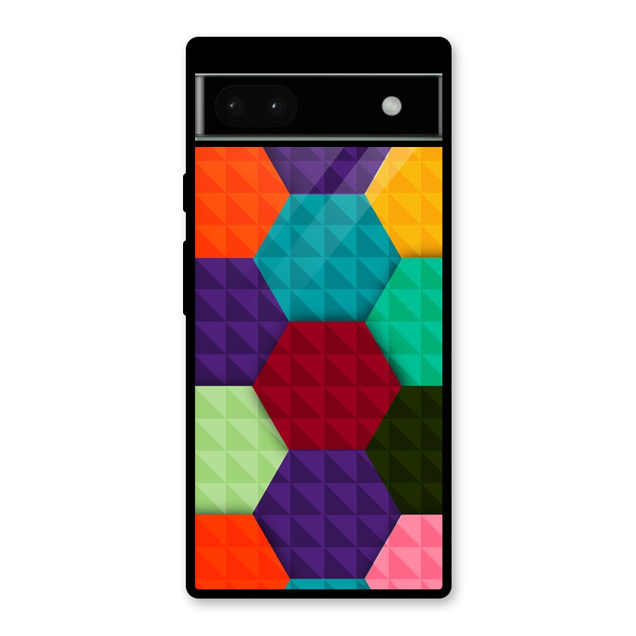 Colourful Abstract Glass Back Case for Google Pixel 6a