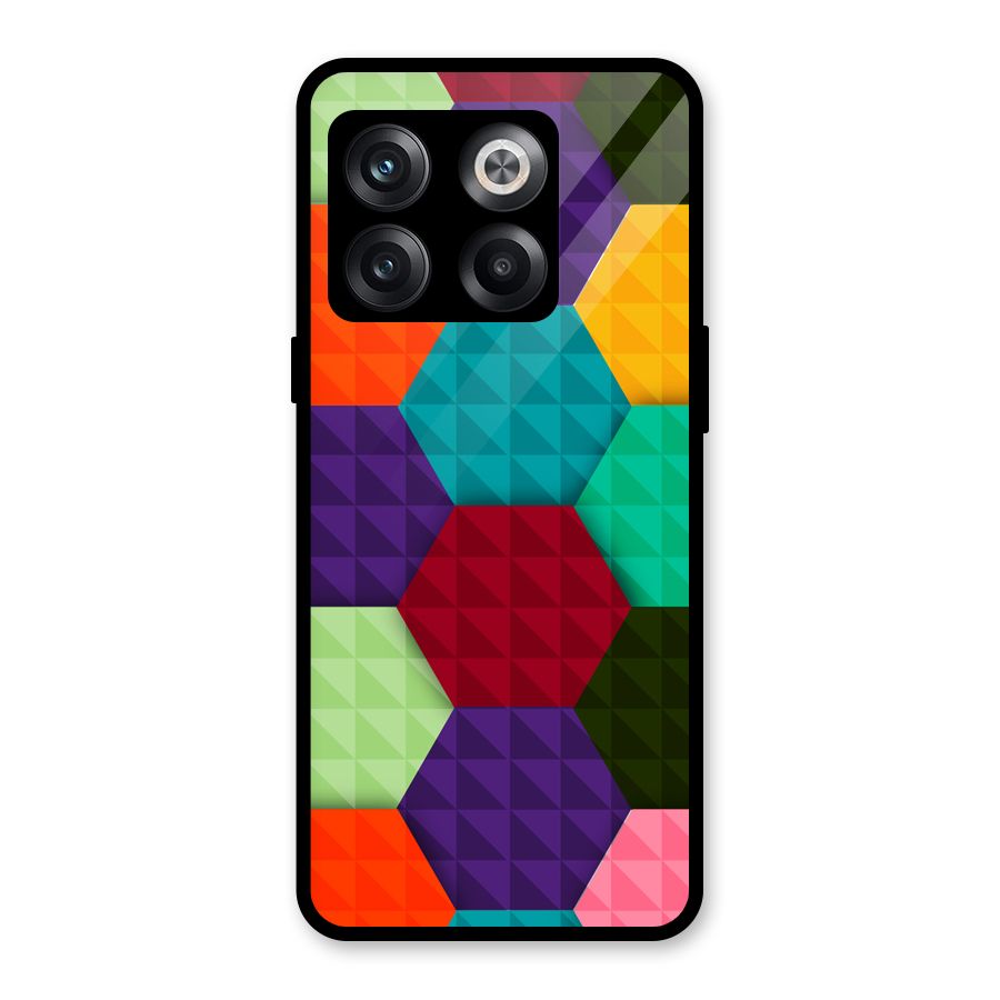 Colourful Abstract Glass Back Case for OnePlus 10T