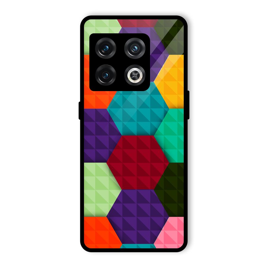 Colourful Abstract Glass Back Case for OnePlus 10 Pro 5G