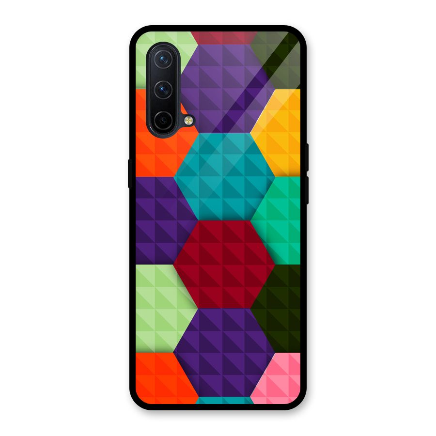 Colourful Abstract Glass Back Case for OnePlus Nord CE 5G