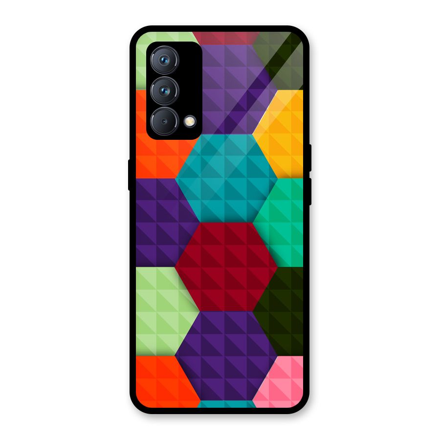 Colourful Abstract Glass Back Case for Realme GT Master Edition