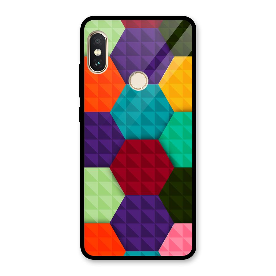 Colourful Abstract Glass Back Case for Redmi Note 5 Pro