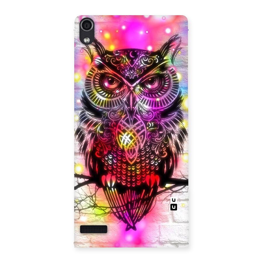 Colourful Owl Back Case for Ascend P6