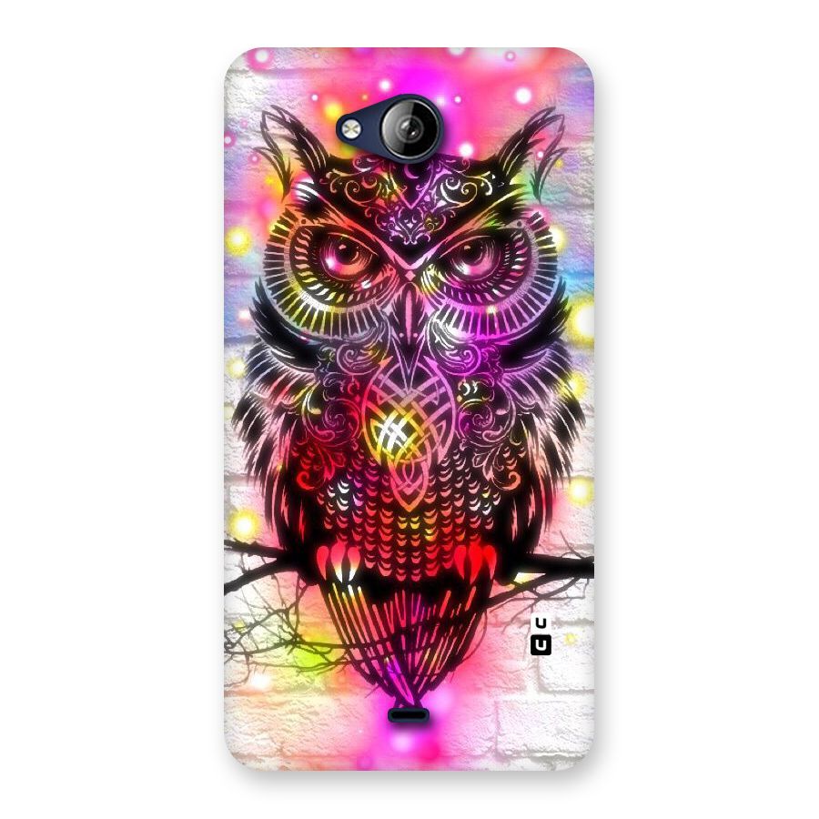 Colourful Owl Back Case for Canvas Play Q355