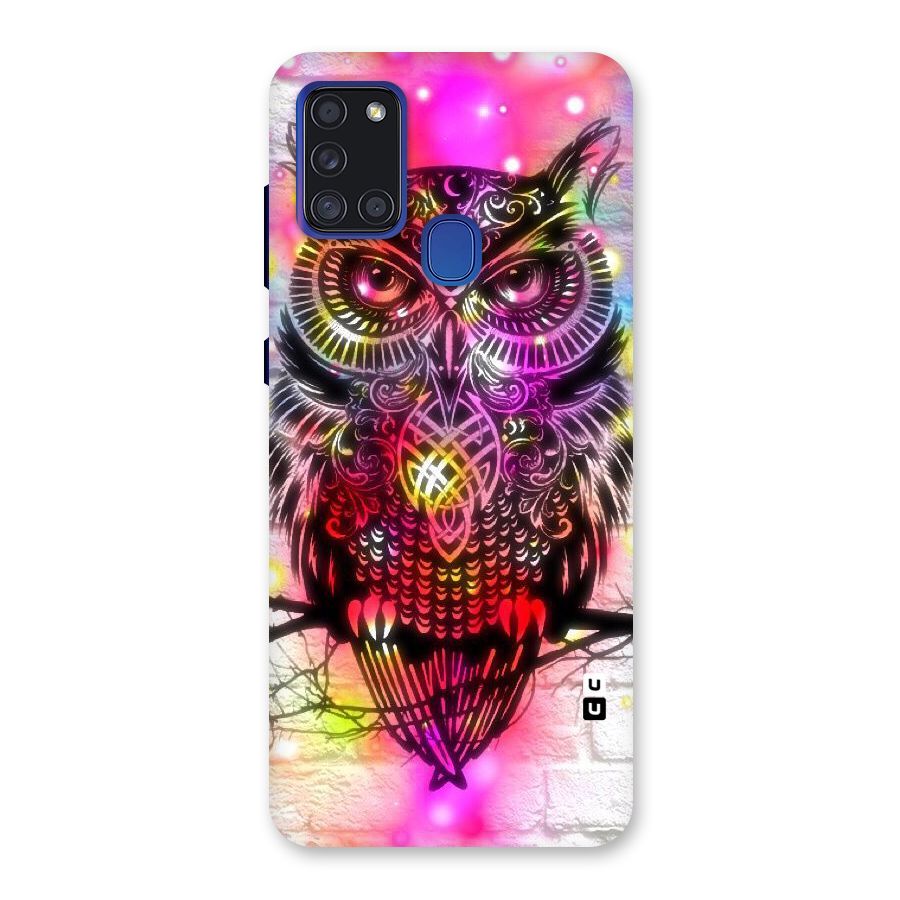 Colourful Owl Back Case for Galaxy A21s