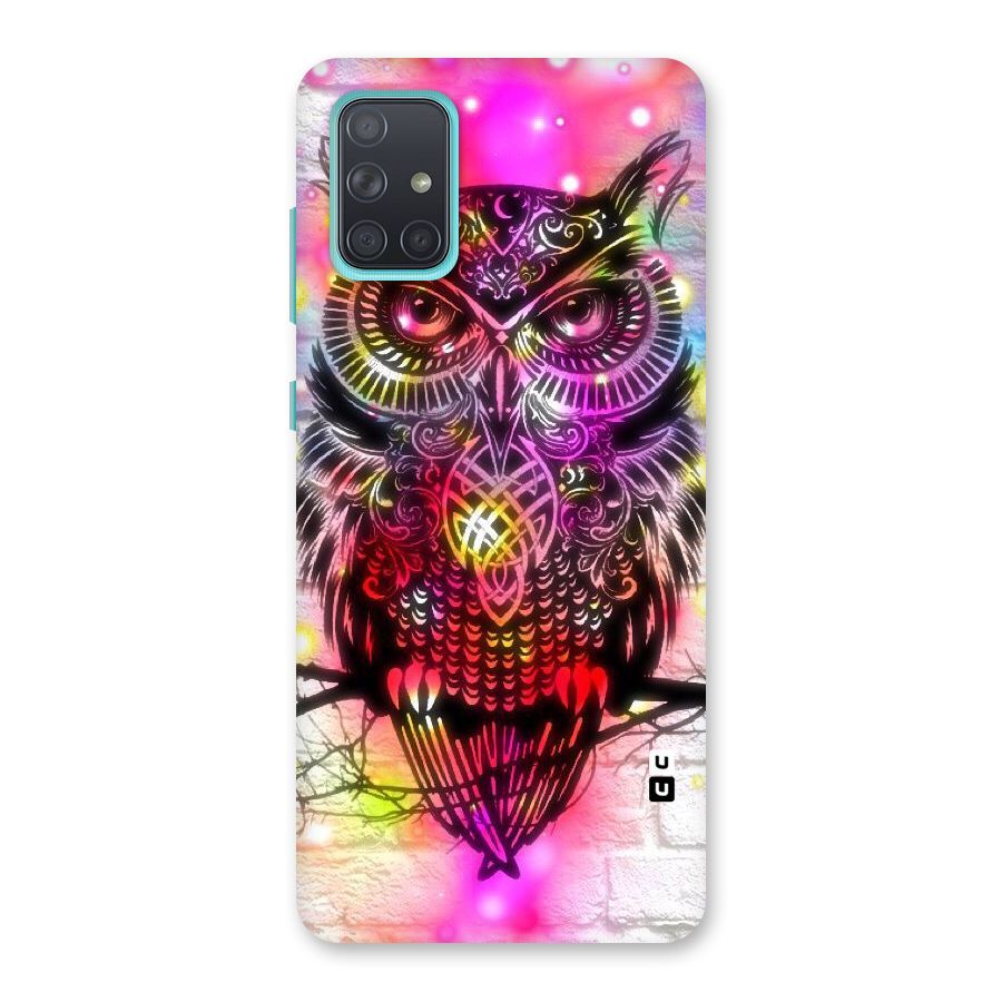 Colourful Owl Back Case for Galaxy A71