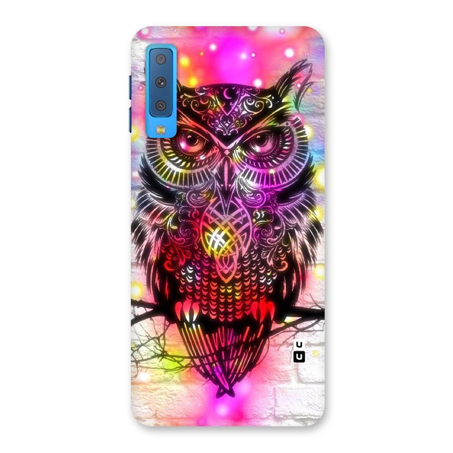 Colourful Owl Back Case for Galaxy A7 (2018)