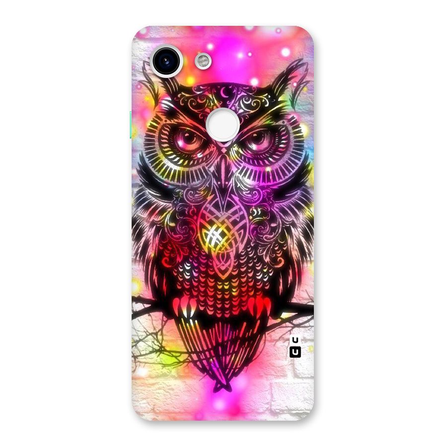 Colourful Owl Back Case for Google Pixel 3