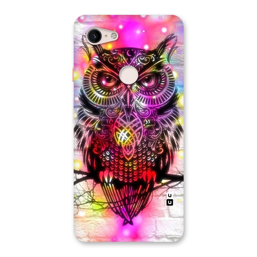 Colourful Owl Back Case for Google Pixel 3 XL