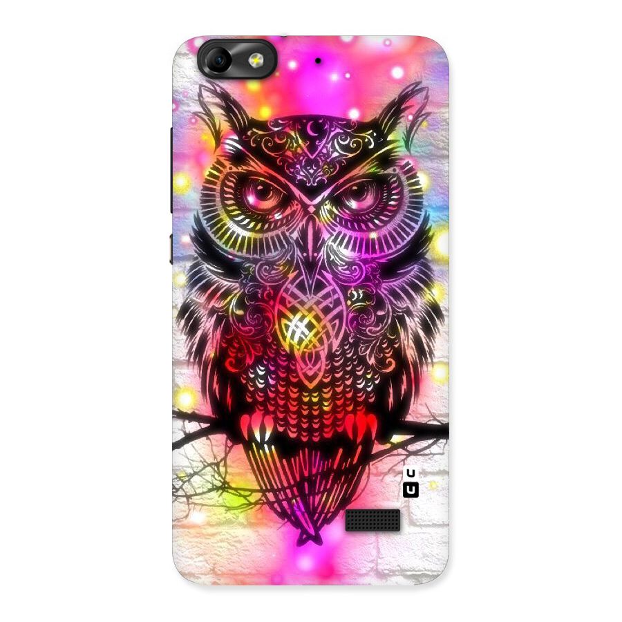 Colourful Owl Back Case for Honor 4C