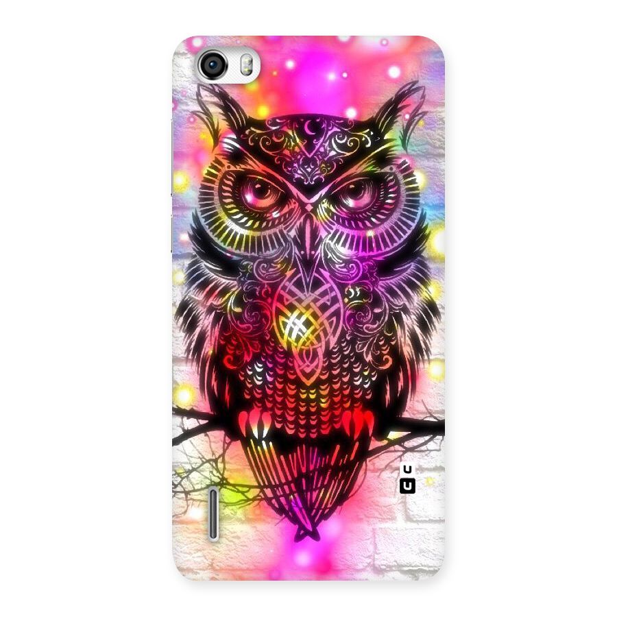 Colourful Owl Back Case for Honor 6