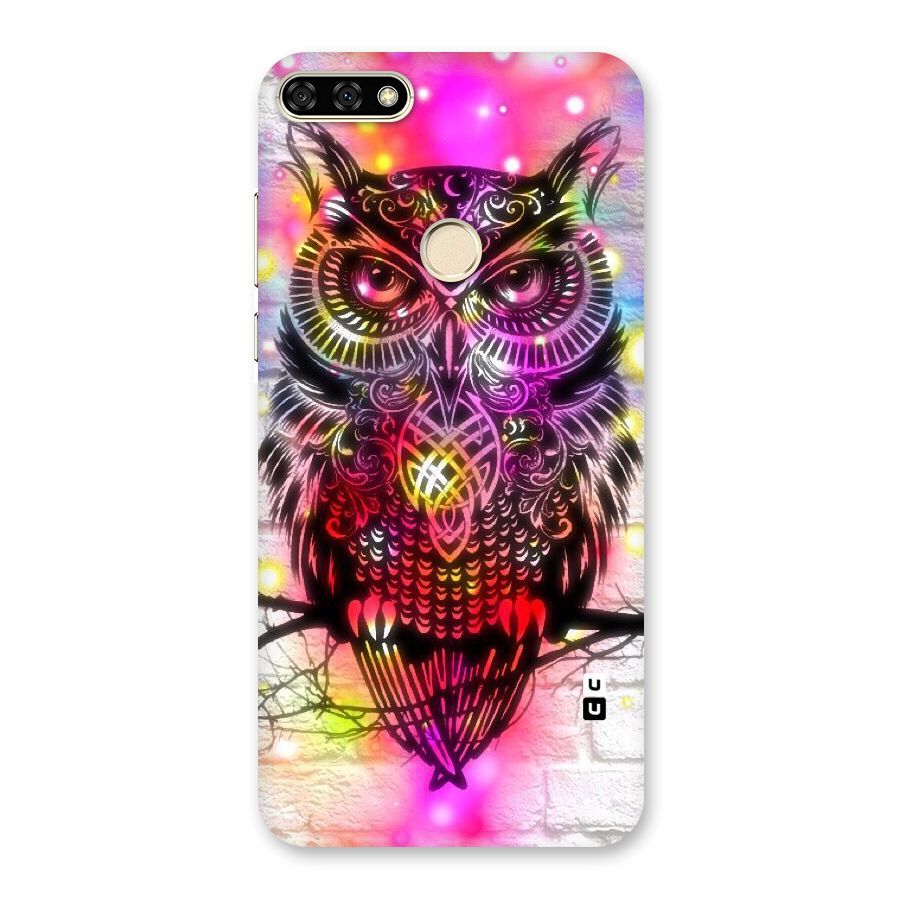 Colourful Owl Back Case for Honor 7A