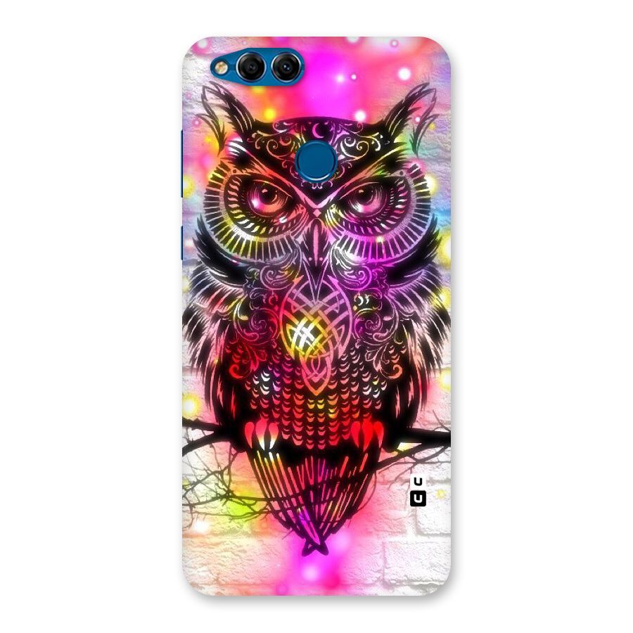 Colourful Owl Back Case for Honor 7X