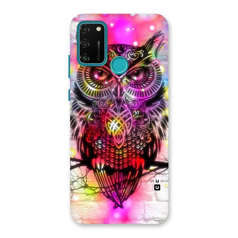Colourful Owl Back Case for Honor 9A