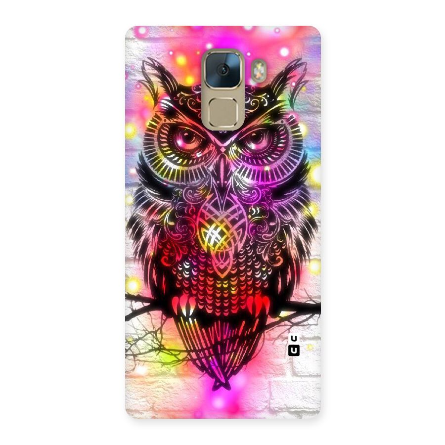 Colourful Owl Back Case for Huawei Honor 7