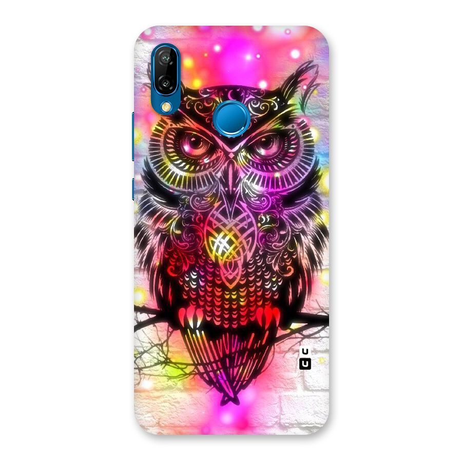 Colourful Owl Back Case for Huawei P20 Lite