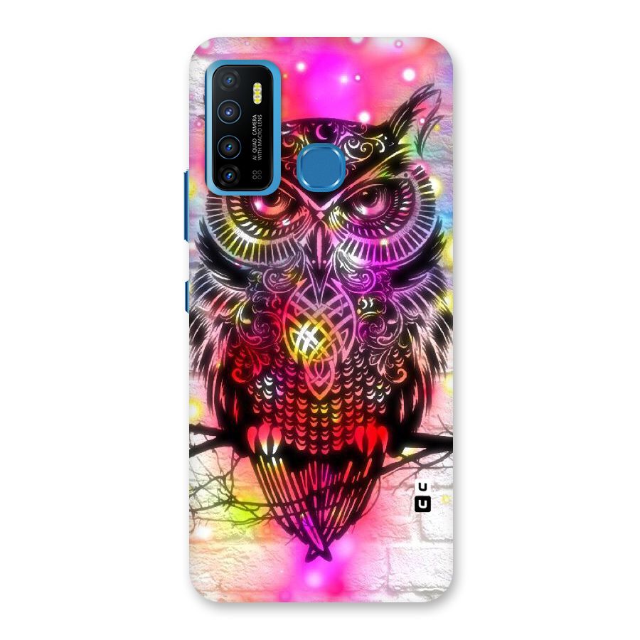 Colourful Owl Back Case for Infinix Hot 9