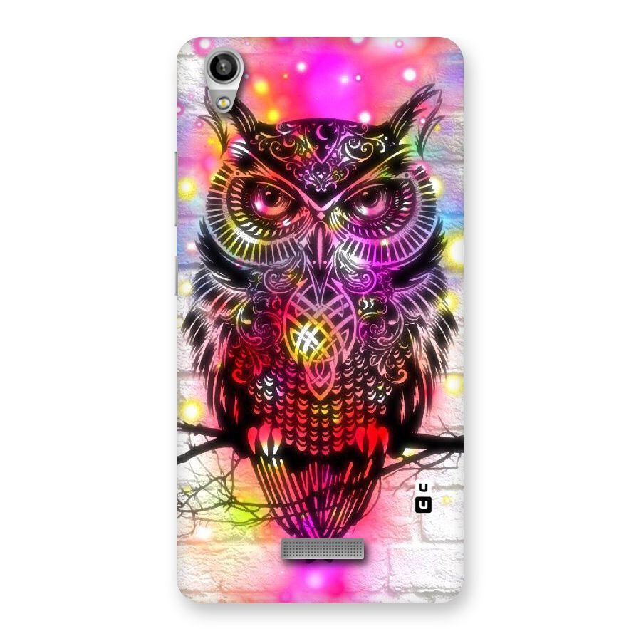 Colourful Owl Back Case for Lava-Pixel-V1