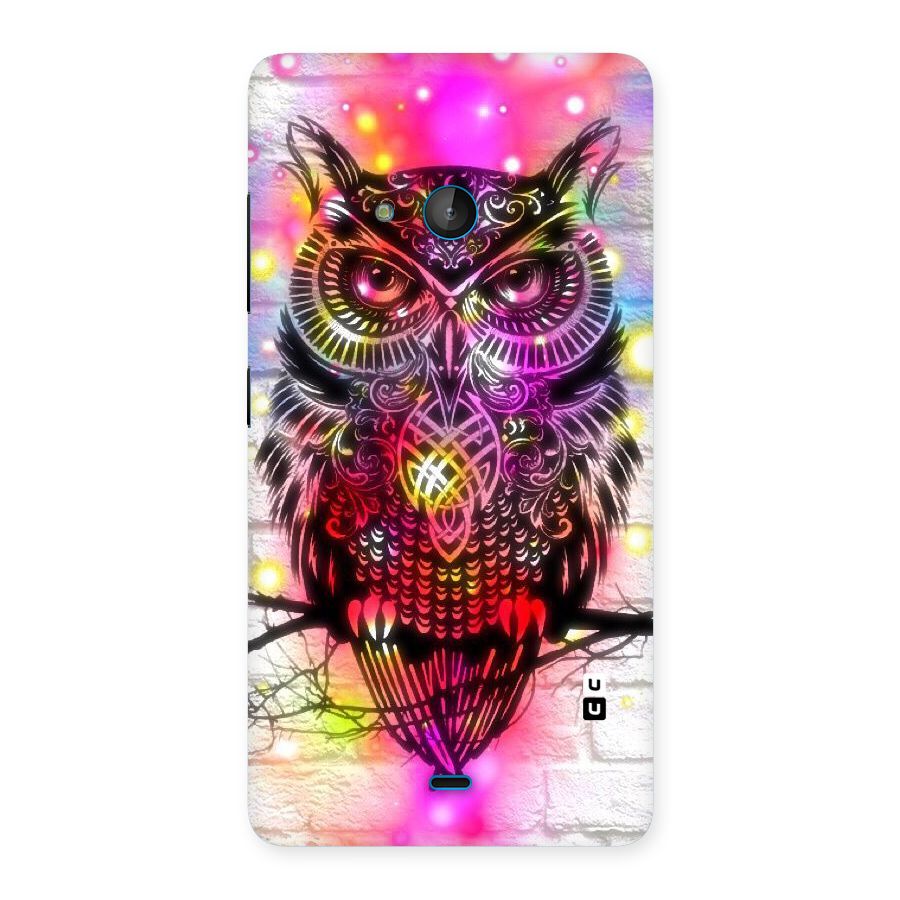 Colourful Owl Back Case for Lumia 540