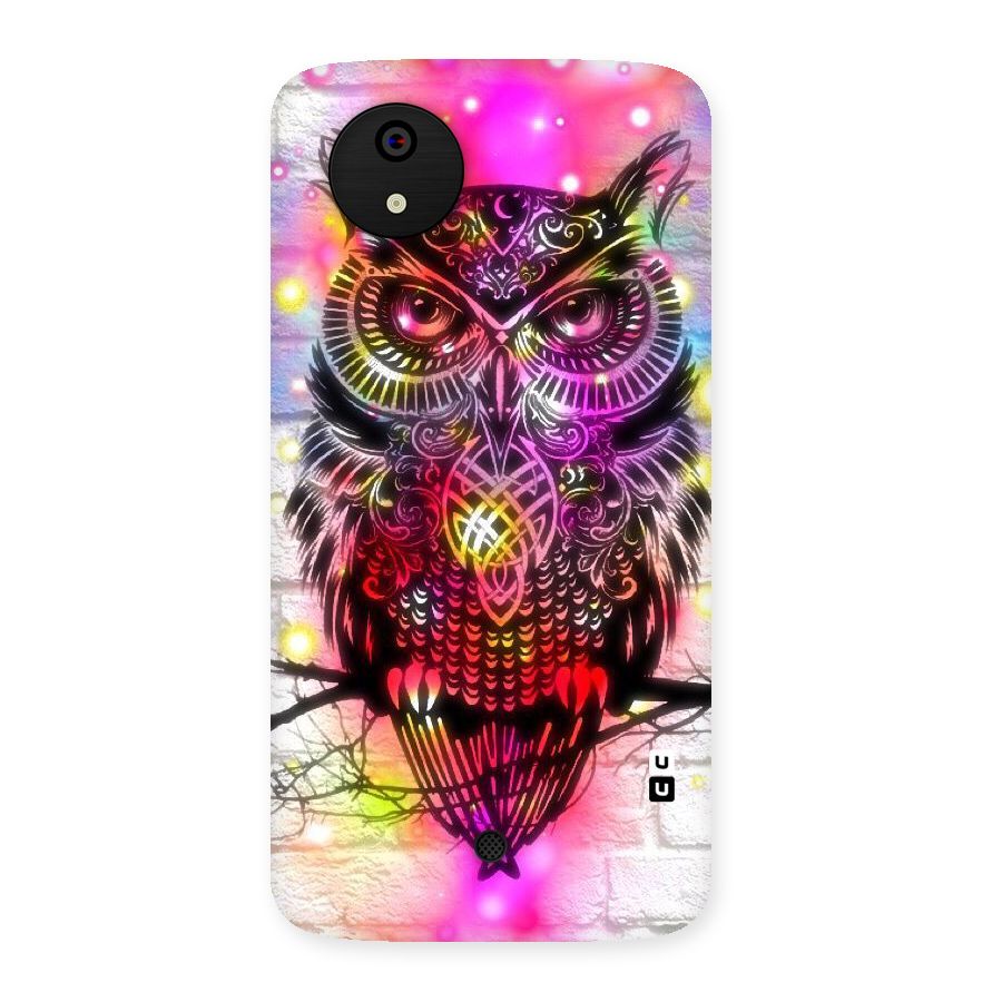 Colourful Owl Back Case for Micromax Canvas A1