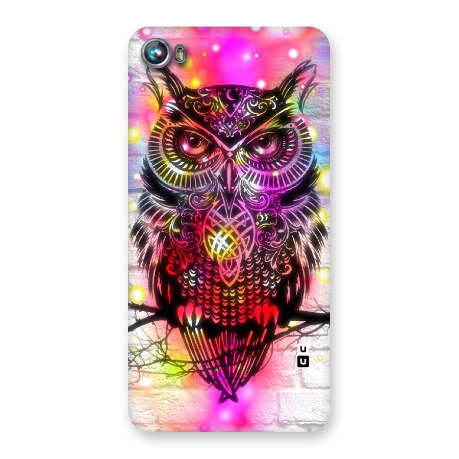 Colourful Owl Back Case for Micromax Canvas Fire 4 A107