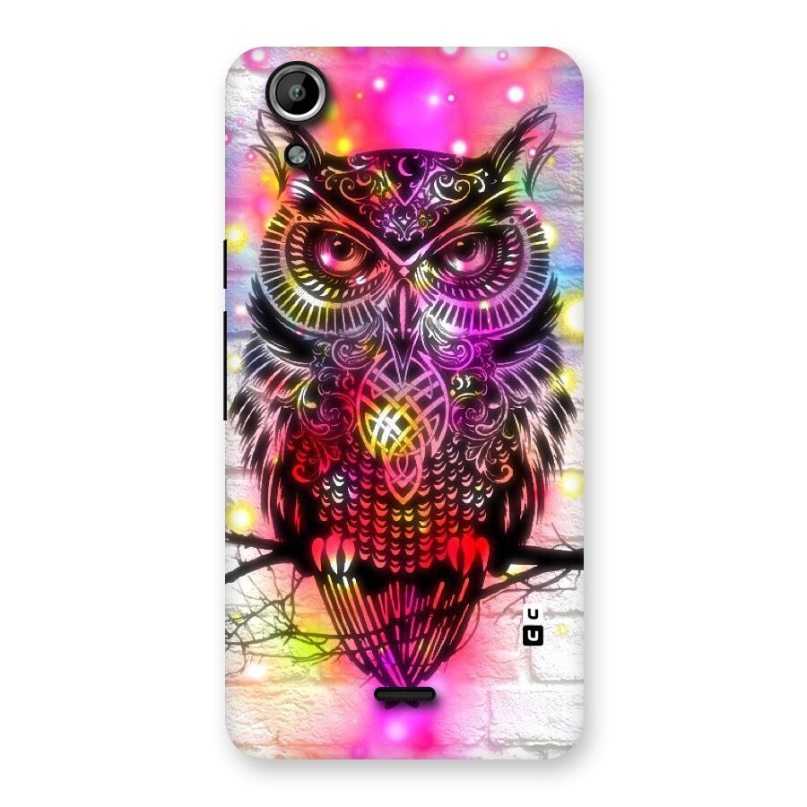 Colourful Owl Back Case for Micromax Canvas Selfie Lens Q345