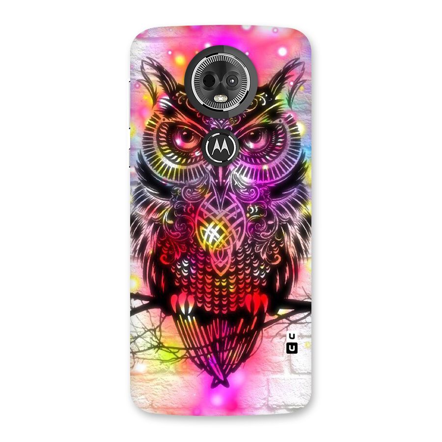 Colourful Owl Back Case for Moto E5 Plus