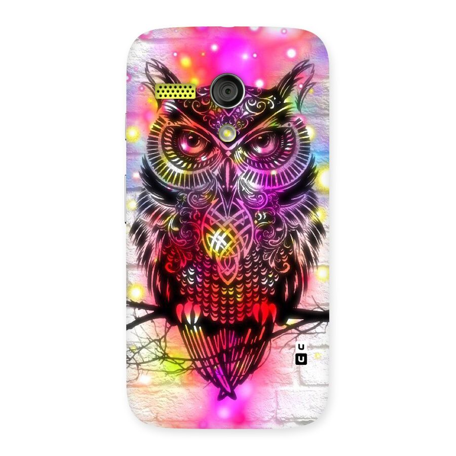 Colourful Owl Back Case for Moto G