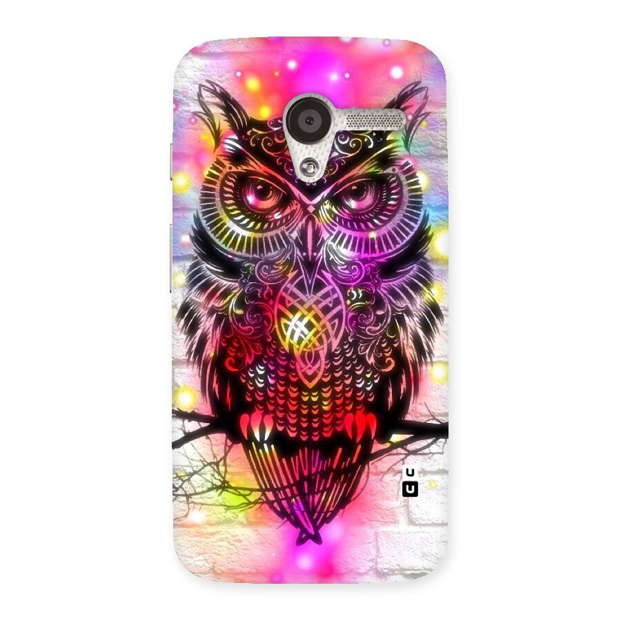 Colourful Owl Back Case for Moto X