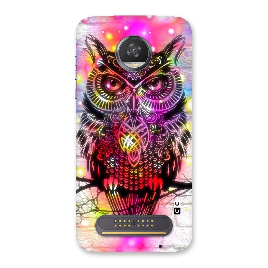 Colourful Owl Back Case for Moto Z2 Play
