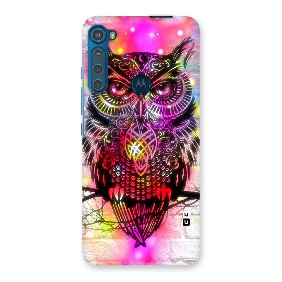 Colourful Owl Back Case for Motorola One Fusion Plus